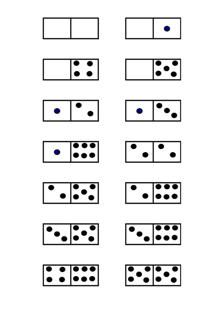 imagem do jogo de dominó para imprimir